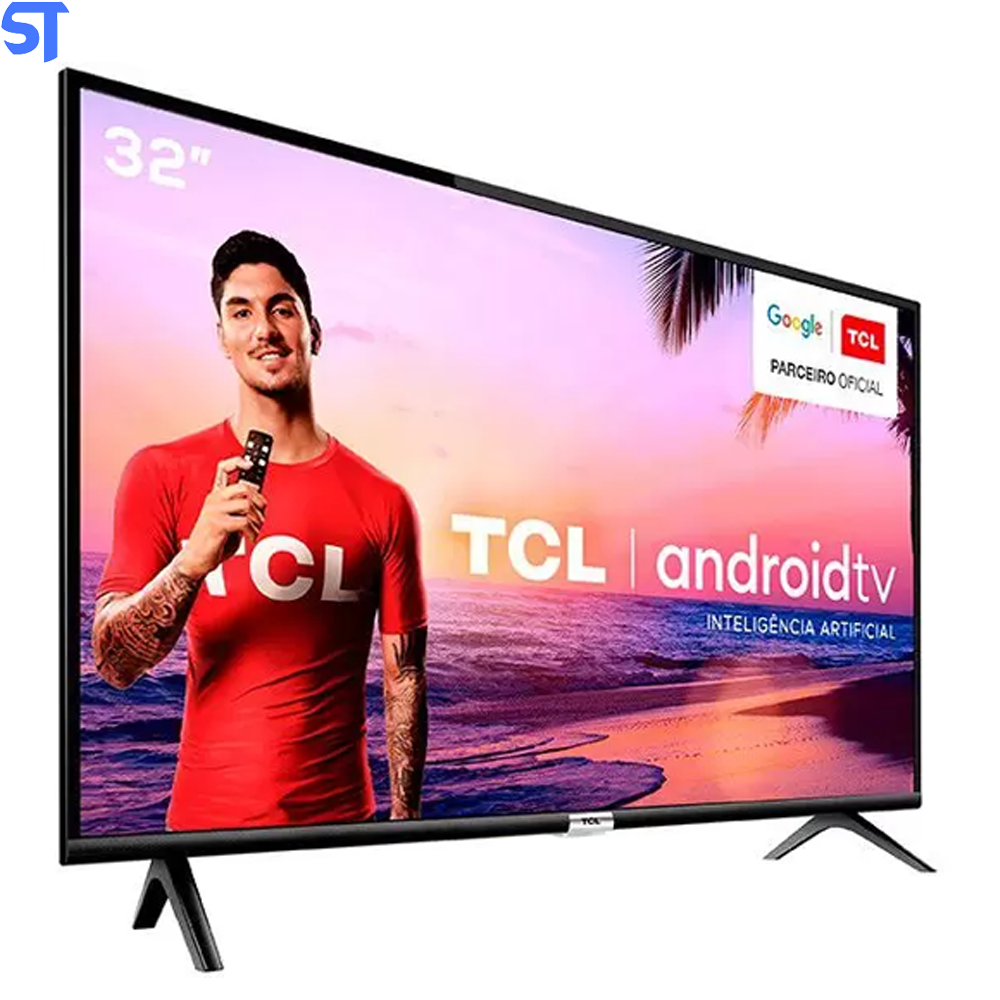 Smart TV LED 32” TCL 32S6500S Android Wi-Fi - HDR Inteligência Artificial 2 HDMI USB