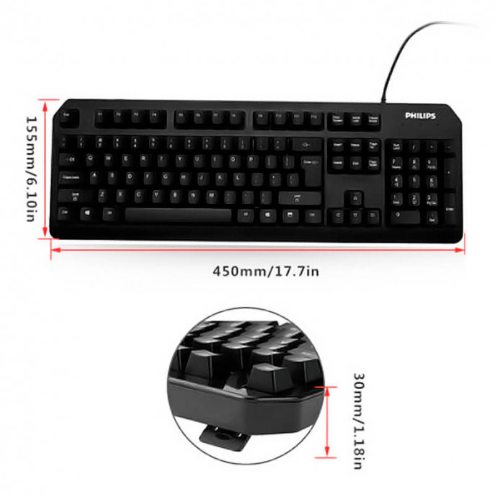 Teclado USB Get In The Moment Philips Laser Engraved Keys