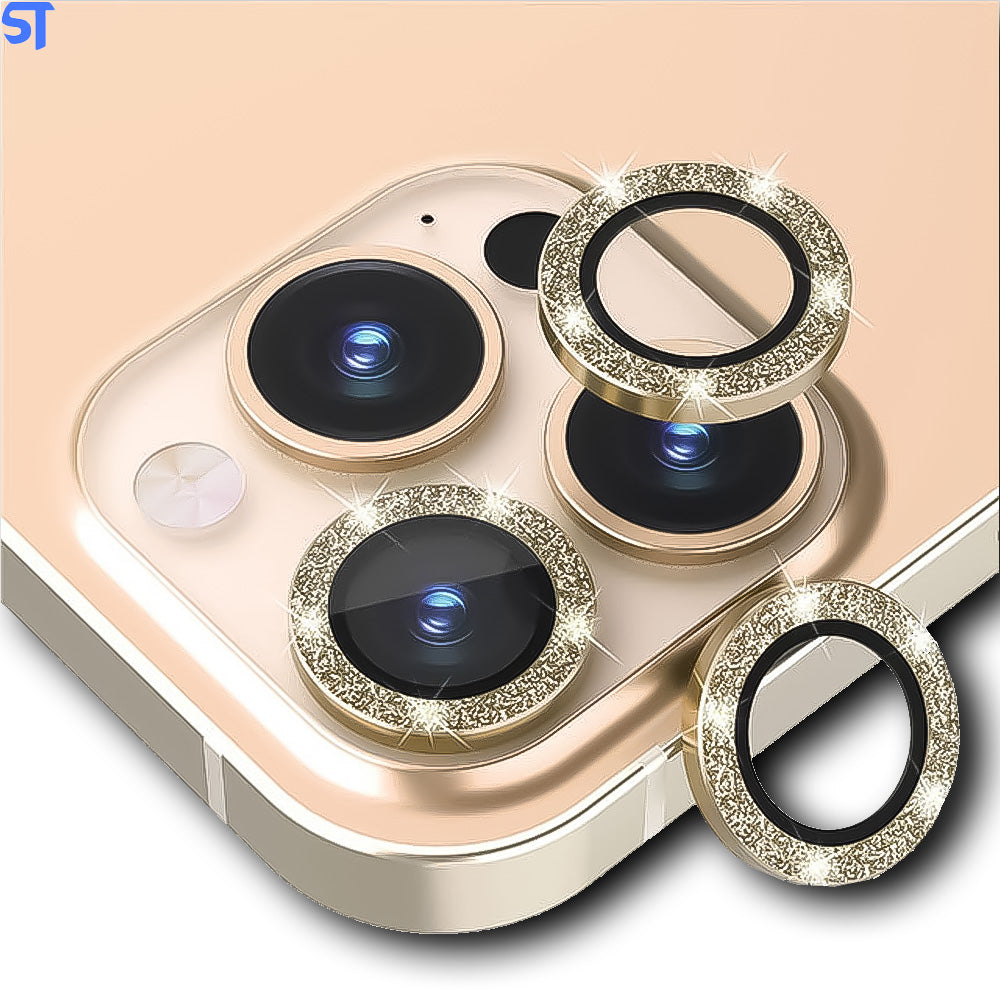 Vidro Protetor de Lente de Câmera Para Iphone 14 Pro Max Gold