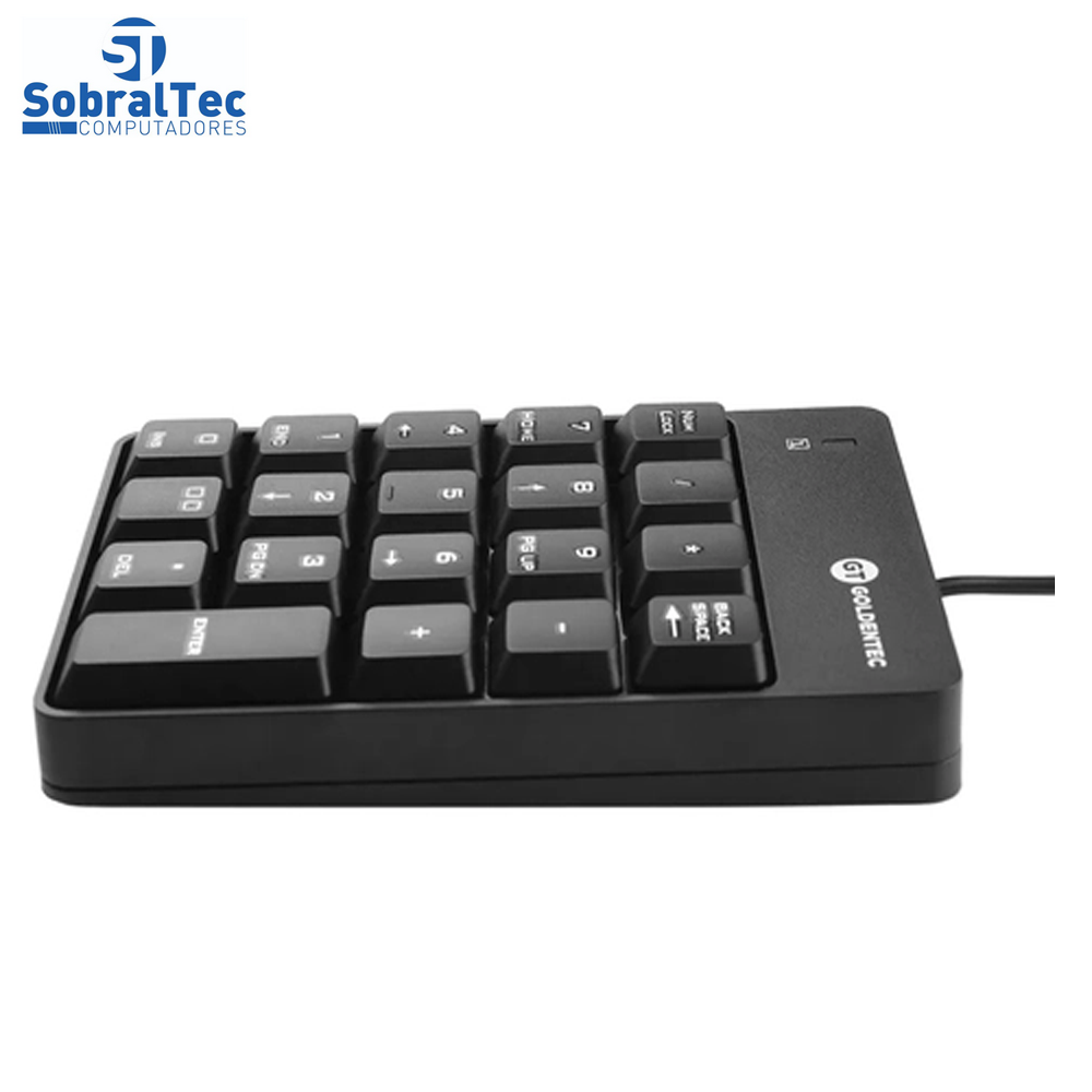Teclado Numérico USB Goldentec TNG01 Preto