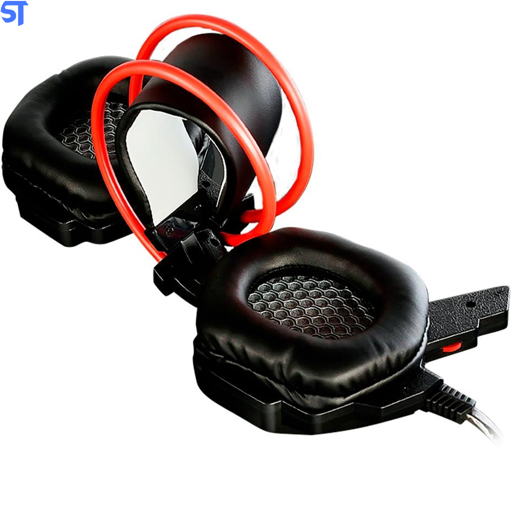 Headset Gamer C3 Tech Sparrow, P2, Preto e Vermelho - PH-G11BK