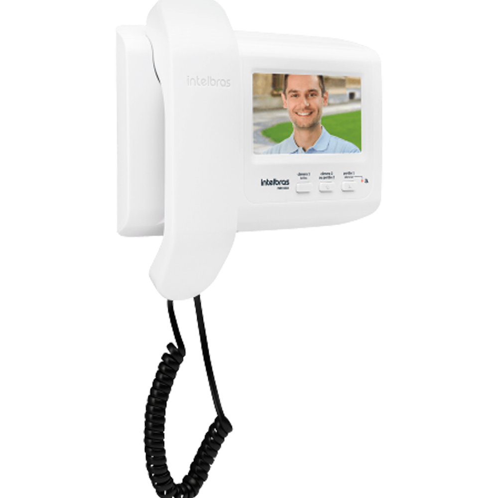 Modulo Interno Para Vídeo Porteiro Intelbras IVR 1010 IN Monofone - Com Visão Noturna