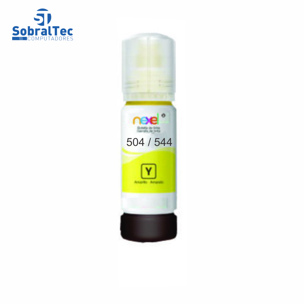 Tinta Refil Bulk Ink Compativel Epson Corante 70Ml Amarelo - 504/544 Nexel Para Ecotank L3150 / L3110 / L5190 / L3250