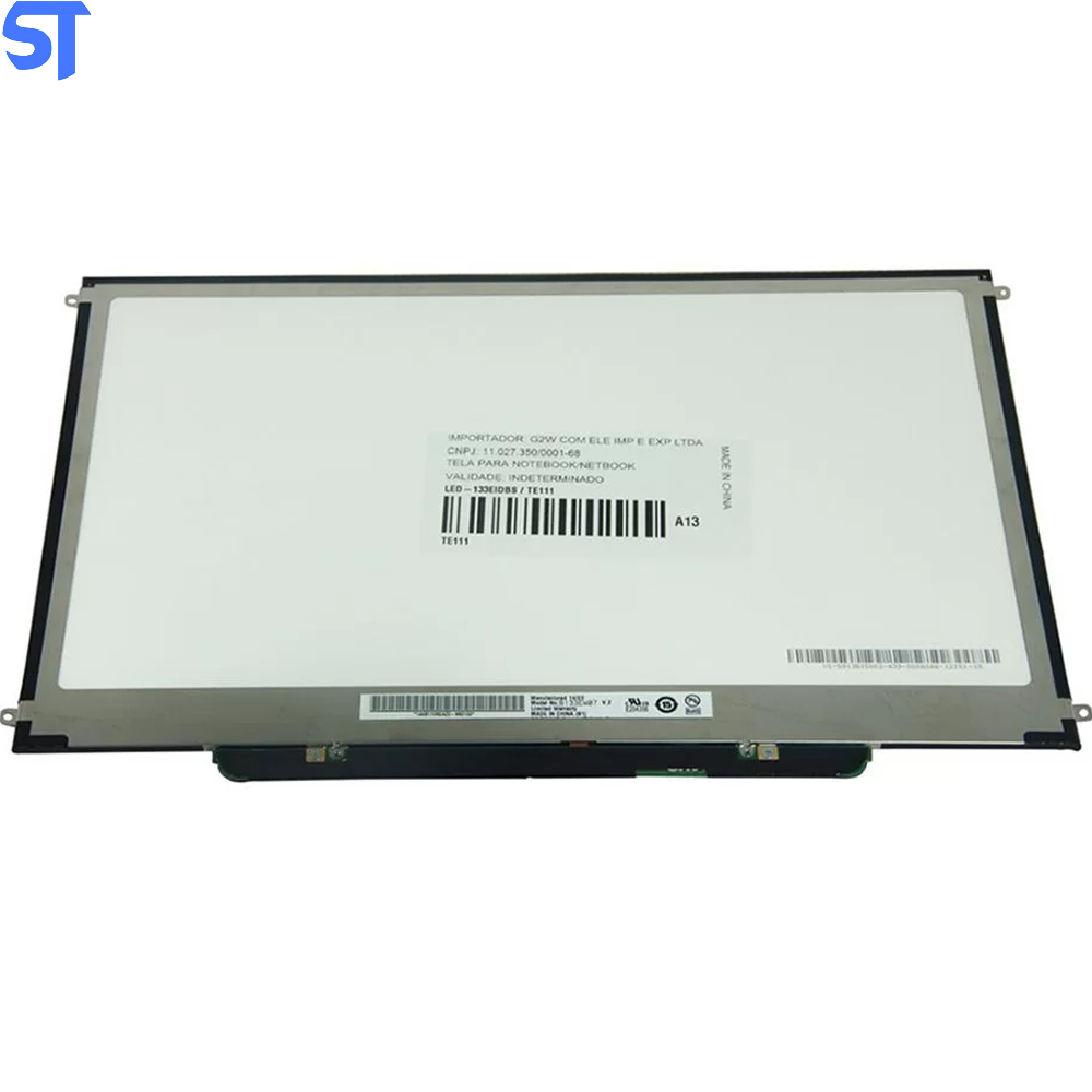 Tela Notebook LED Slim 13.3 Polegadas 40 Pinos- Sides  - 1280X800 - Canto Inferior Direito - Brilhosa - Lp133Wx2 Tlg5