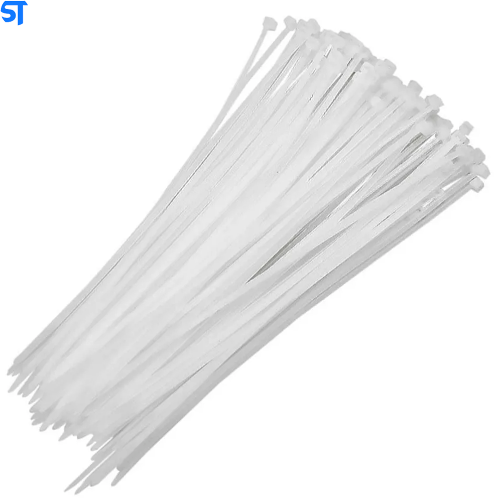 Abraçadeira Enforca Gato de Nylon 4,8X400mm 100PCS - Branca