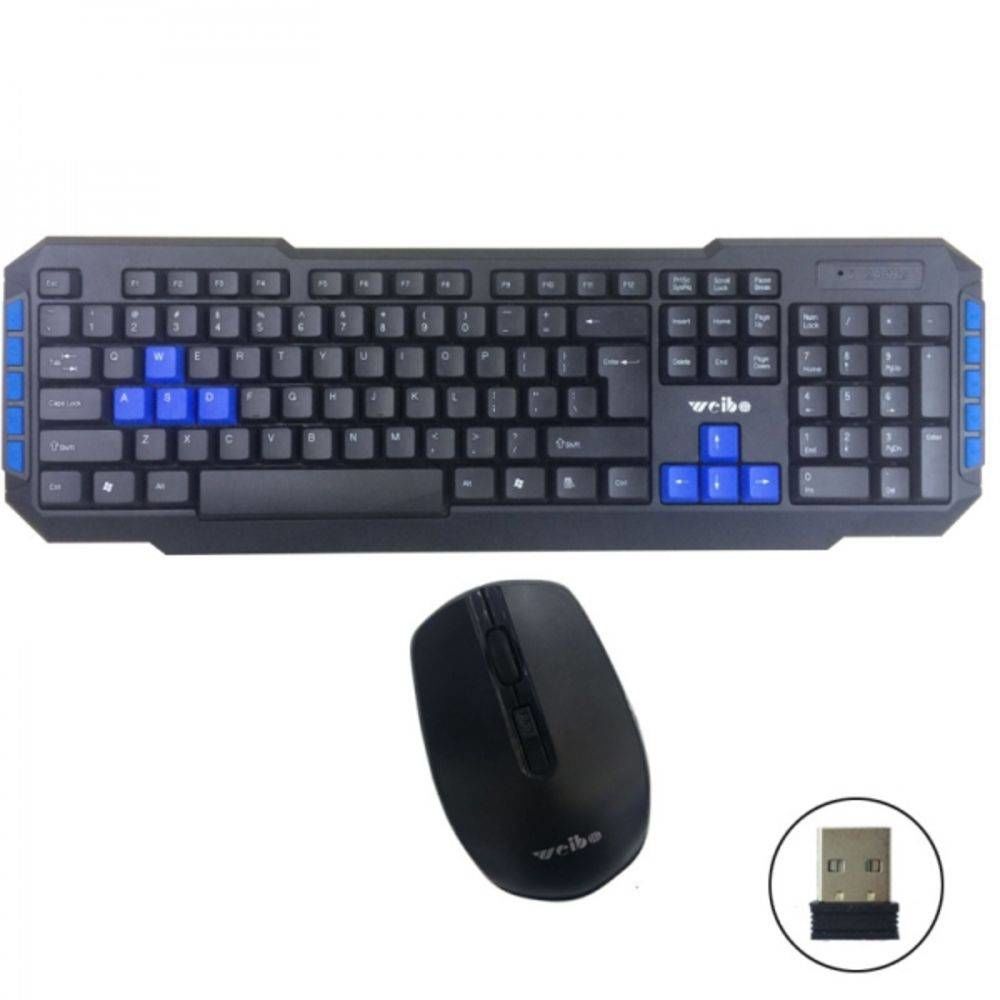 Kit Teclado e Mouse Wireless 2.4 Ghz Wb-8099 Veibo
