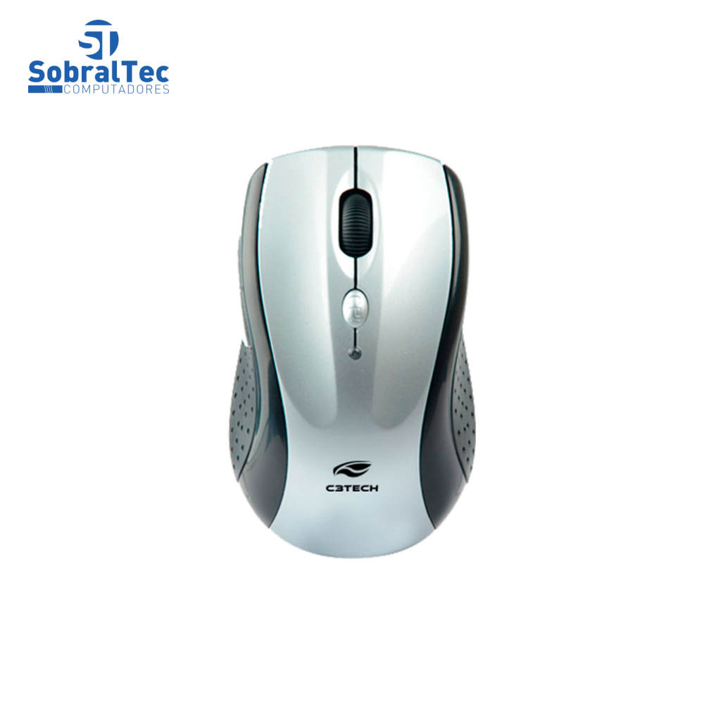 Mouse Sem Fio Wifi 1600dpi Para Computador e Notebook 2.4ghz C3Tech M-w012si