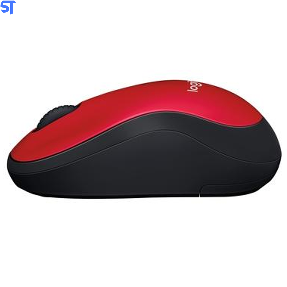 Mouse sem Fio Logitech Óptico 1000DPI 3 Botões - M185 Vermelho