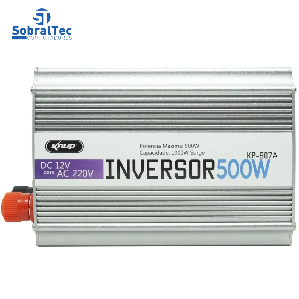 Inversor De Energia Veicular 12V Para AC220v 500w Knup 507a