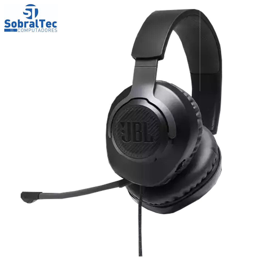 Fone de Ouvido JBL Quantum 100 Com fio e Microfone OVER-EAR - Preto