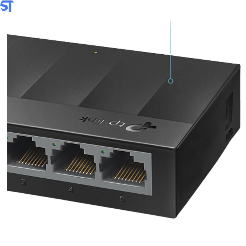 Hub Switch 5 Portas TP-Link LS1005G Gigabit 10/100/1000MBps - Preto