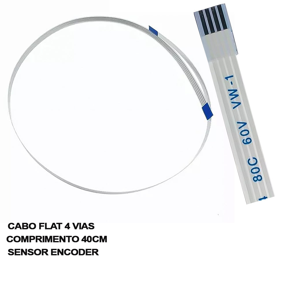 Cabo Fita Flat 4 Vias X 40cm Sensor Encoder Epson L3210 L3250