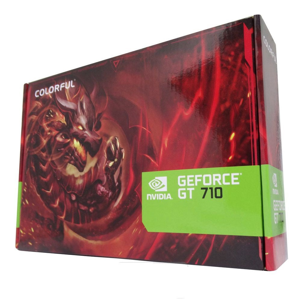 Placa De Vídeo Colorful Geforce Gt 710 2gb 2gd3 Ea1v- 64bits Ddr3 Dx12 Dvi-D - Vga - Hdmi