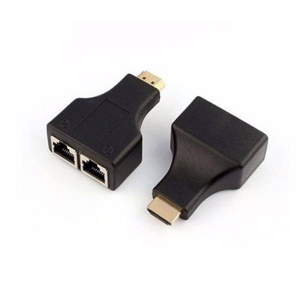 Adaptador Extensor Cabo de Rede P HDMI  HDTV 1080P