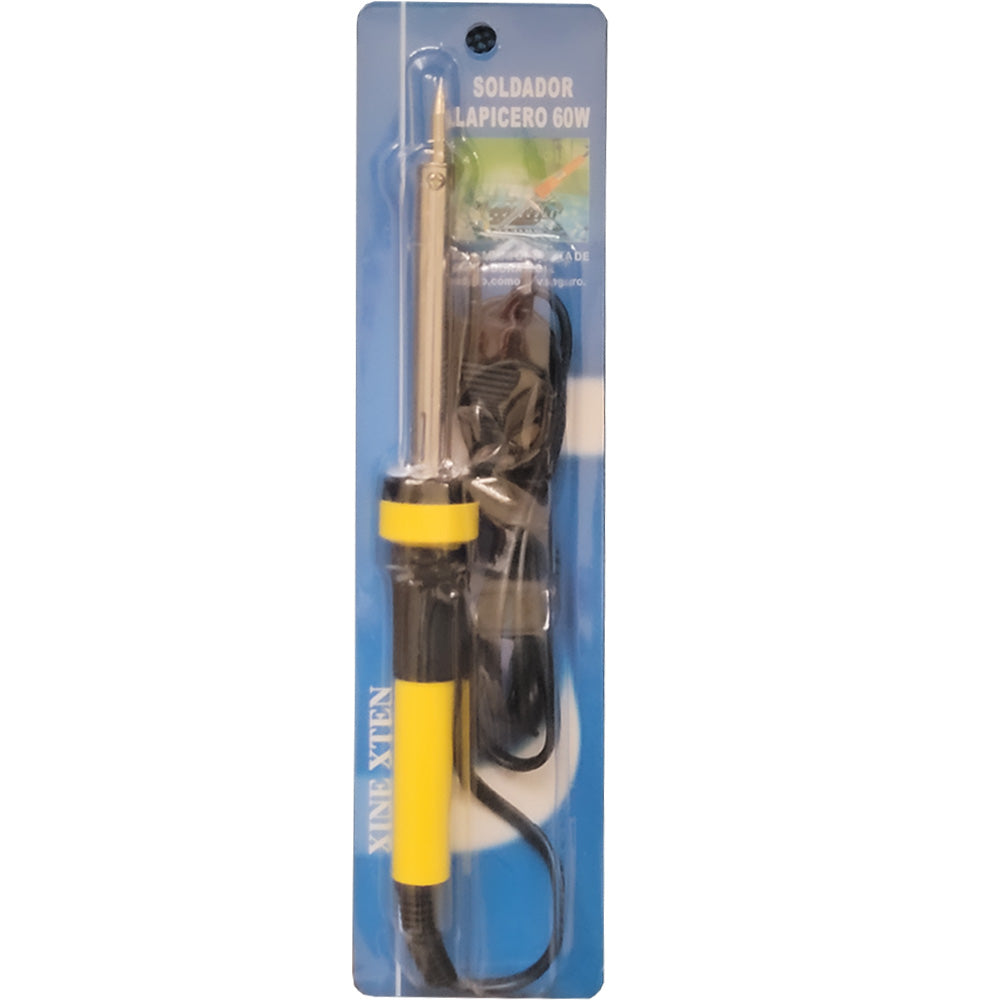 Ferro de Solda Lapicero 60W 220V Amarelo com Preto XineXten- WL-60W-220V