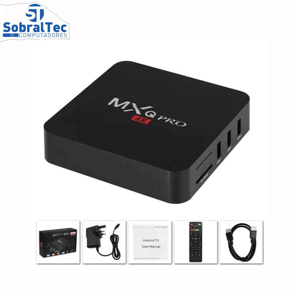 Receptor MXQ PRO 4K 16GB / 2GB RAM - Preto