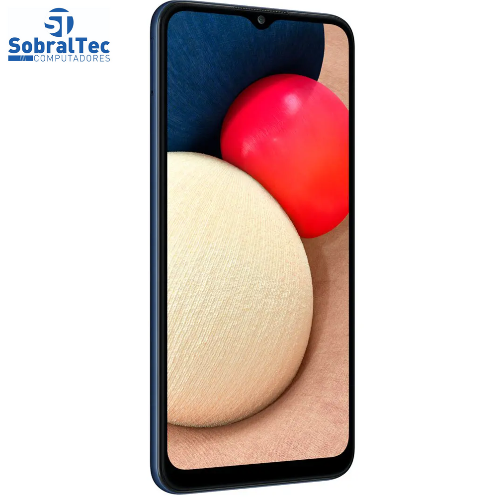 Smartphone Samsung Galaxy A02s 32GB Azul 4G - Octa-Core 3GB RAM 6,5” Câm. Tripla + Selfie 5MP