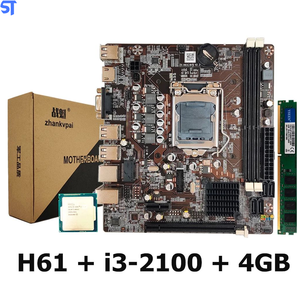 Computador Core i3-2100-HD SSD 256GB -Memória Ram 4GB- Com Monitor de 17 Polegadas- Teclado e Mouse