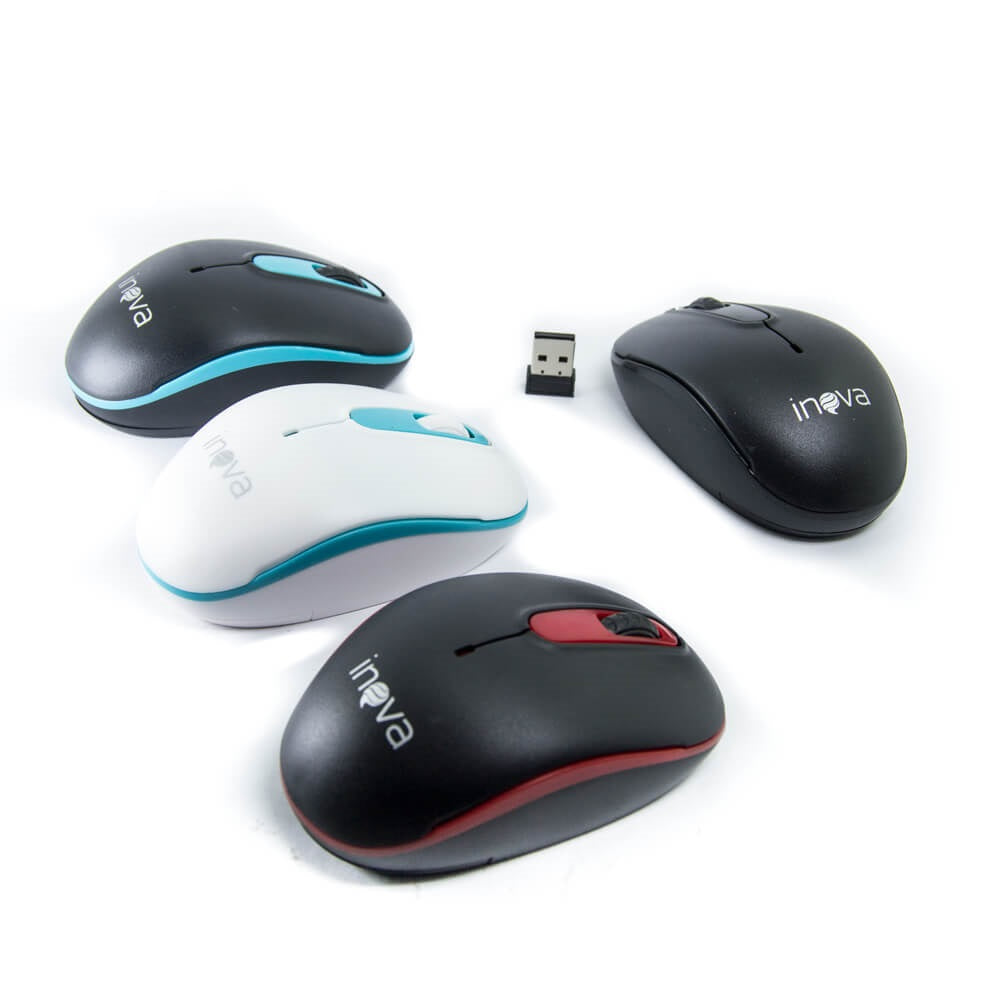 Mouse Óptico Usb Sem Fio Inova Mou-7039- Varias Cores