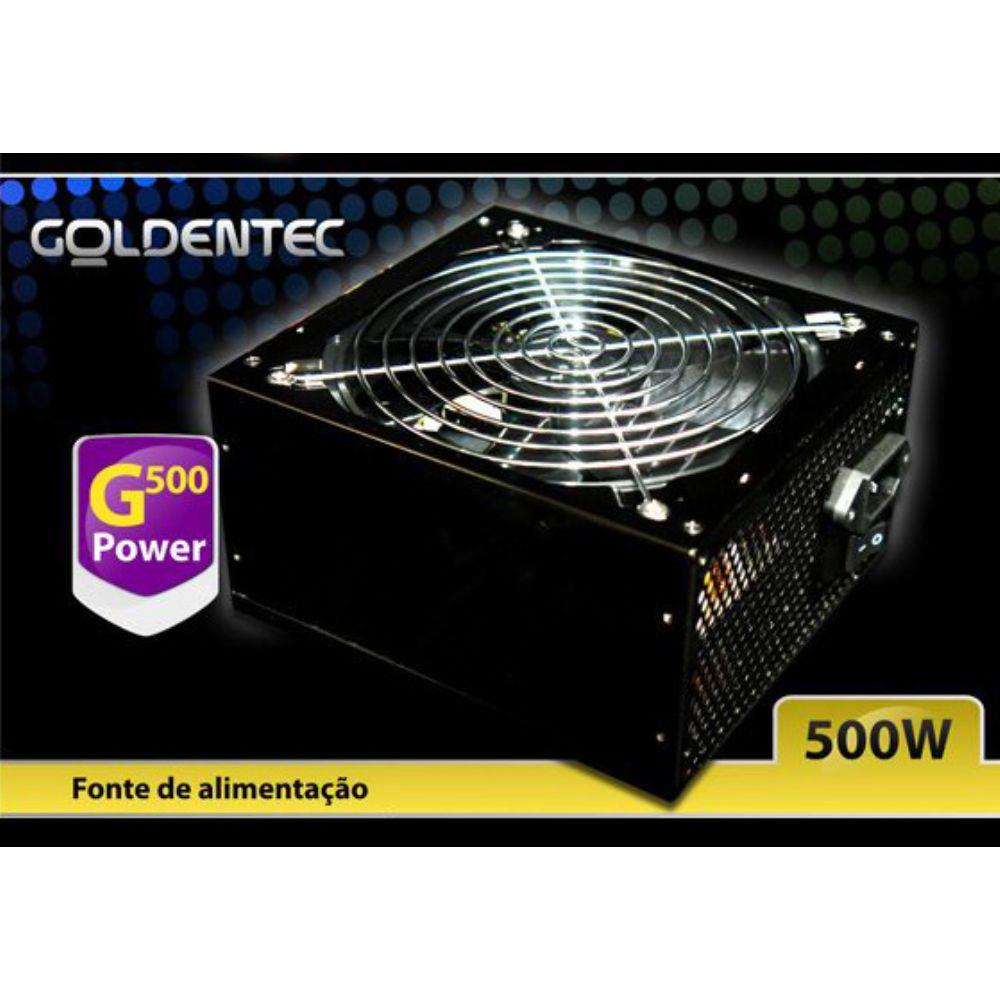 Fonte de Alimentação Atx Potencia Real 500W Goldentec G500- GT500
