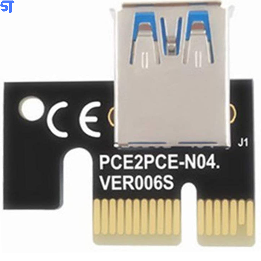 Adaptador Extensor Pci-e Card Usb 3.0 Pci-e 6 Pinos Placa De Video Mineração Ethereum/btc- Tishric