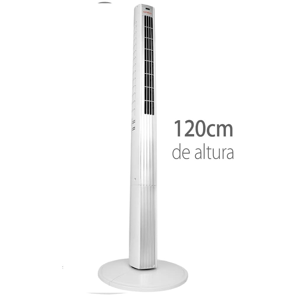 Ventilador Torre Spirit Maxximos Elegant Ts1200 Branco Prata 220V