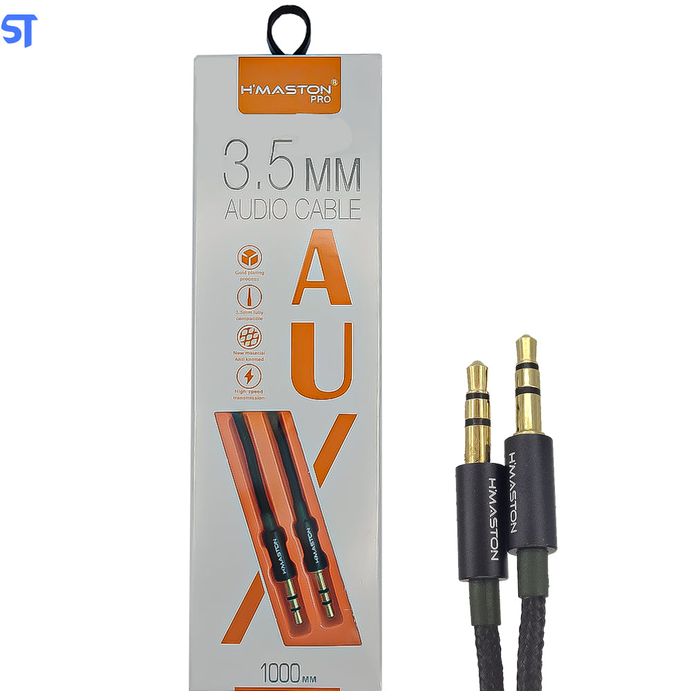 Cabo de Áudio P2 X P2 3.5 mm 1M H'Maston PRO - HS-Y02