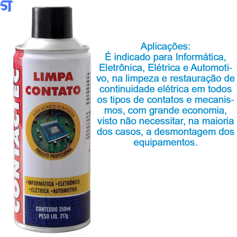 Limpa Contato Contatec Aerossol Implastec 217G/350ML