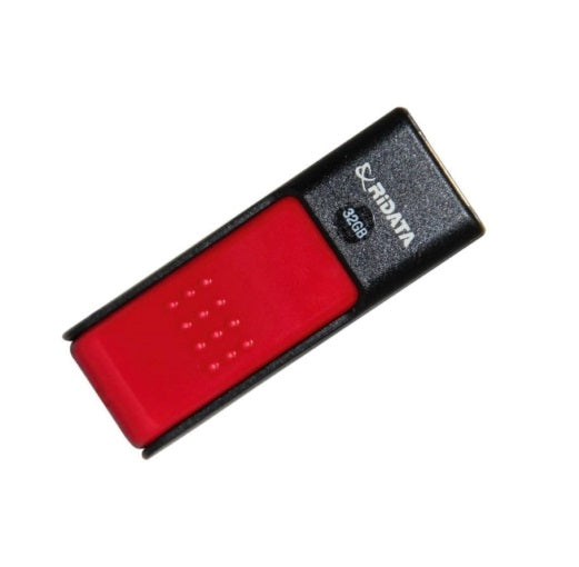 Pendrive Ridata EZdrive Cube 32GB USB 2.0 - Preto/Vermelho