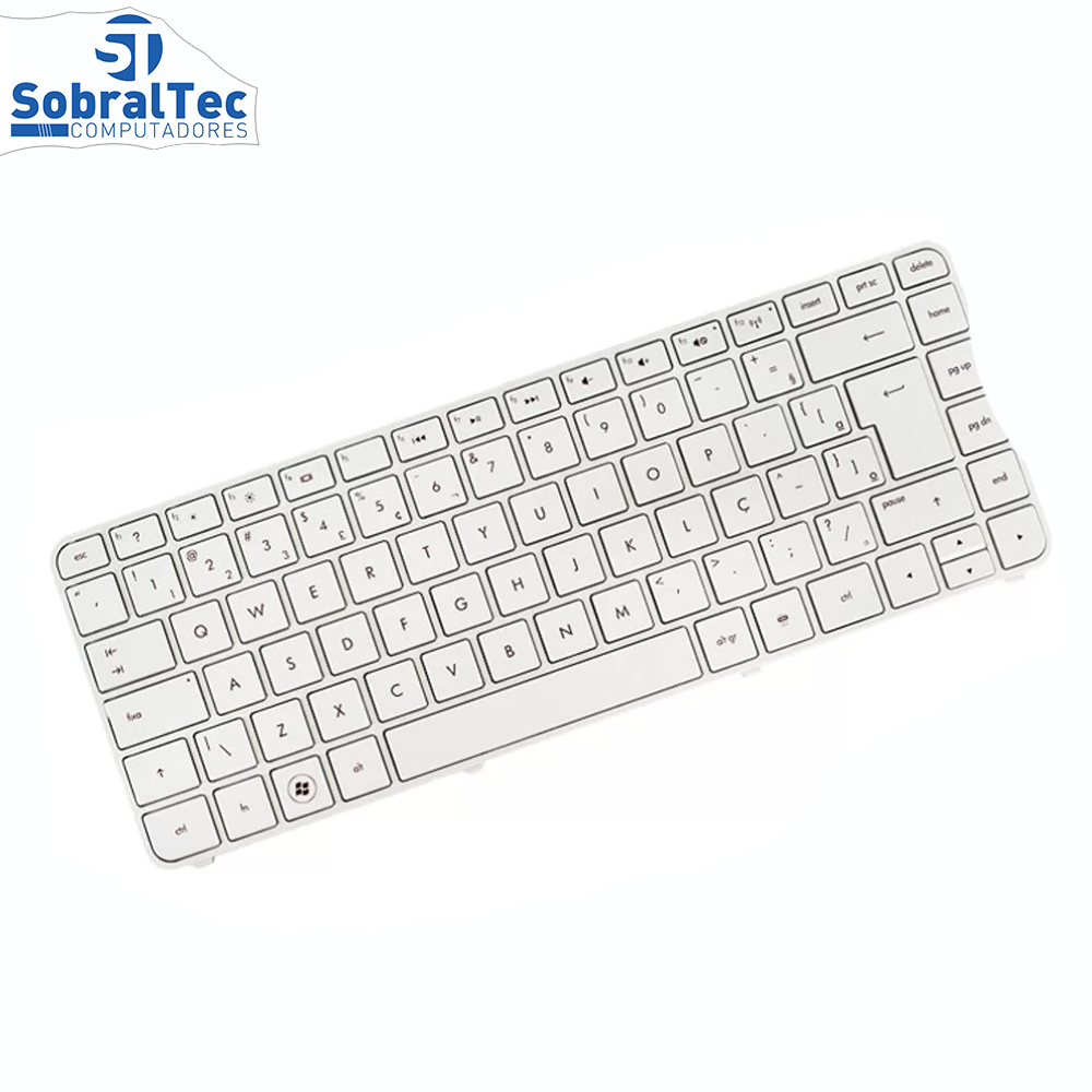 Teclado Notebook Compativel Com Hp Pavilion G4 2000 G4 2120 G4 2140 -Branco - Br - Frame