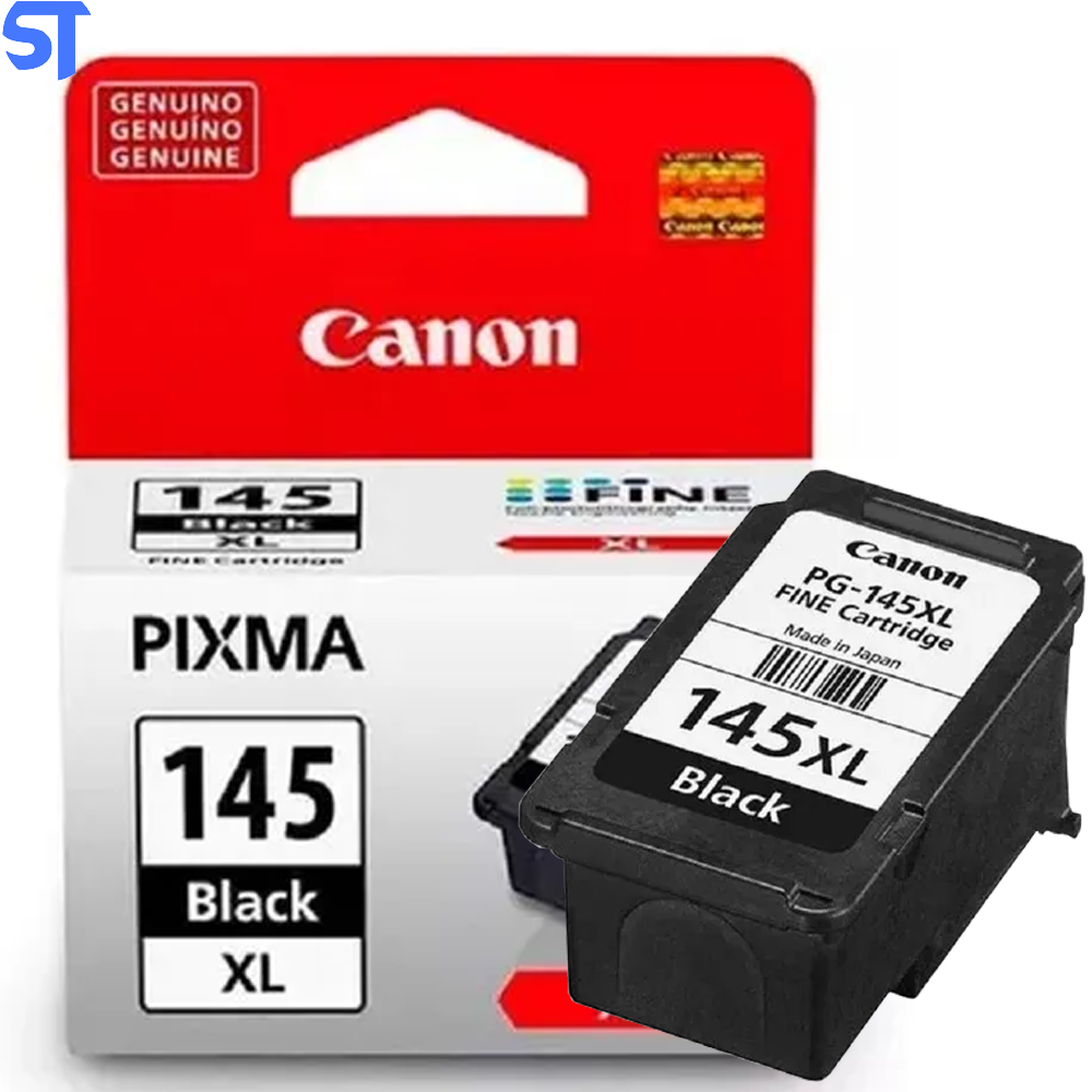 Cartucho de Tinta Canon PG-145XL PG145XL Preto | Original 12ml