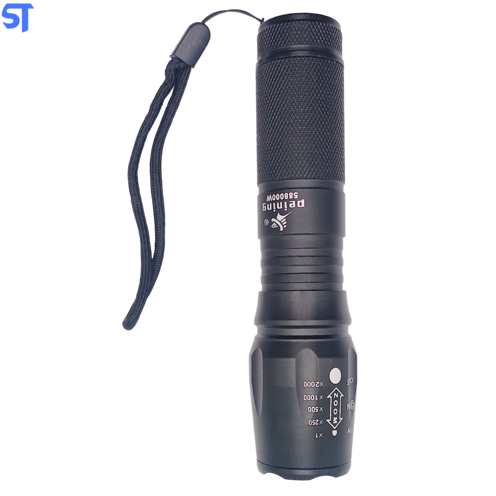 Lanterna Tática Multifuncional Led USB Recarregável Peining X900- P-18