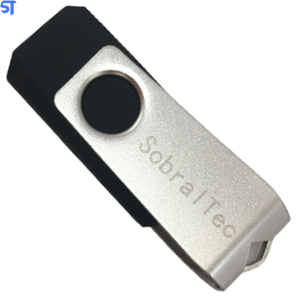 Pen Drive 16Gb USB 2.0 Flash Disk Preto- SobralTec