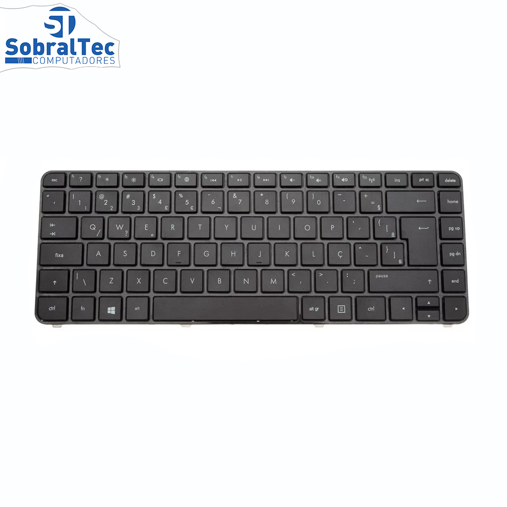Teclado Notebook Compativel Com Hp Pavilion G4-2000 G4-2120 G4-2140 - Preto - Br Uk style - Frame
