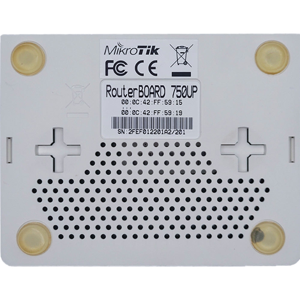 Roteador Mikrotik Routerboard Rb 750up Level 4 (Semi Nova)