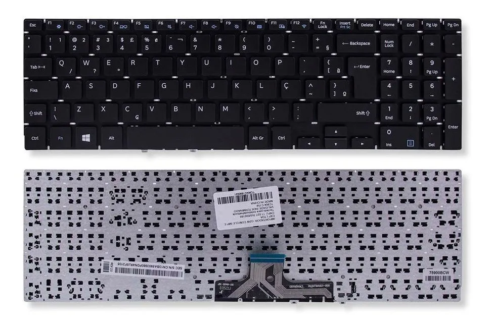 Teclado Notebook Samsung Np300e5m Np300e5k Expert X41 P/n_9z.narn.21b Nsk-Ms2sn