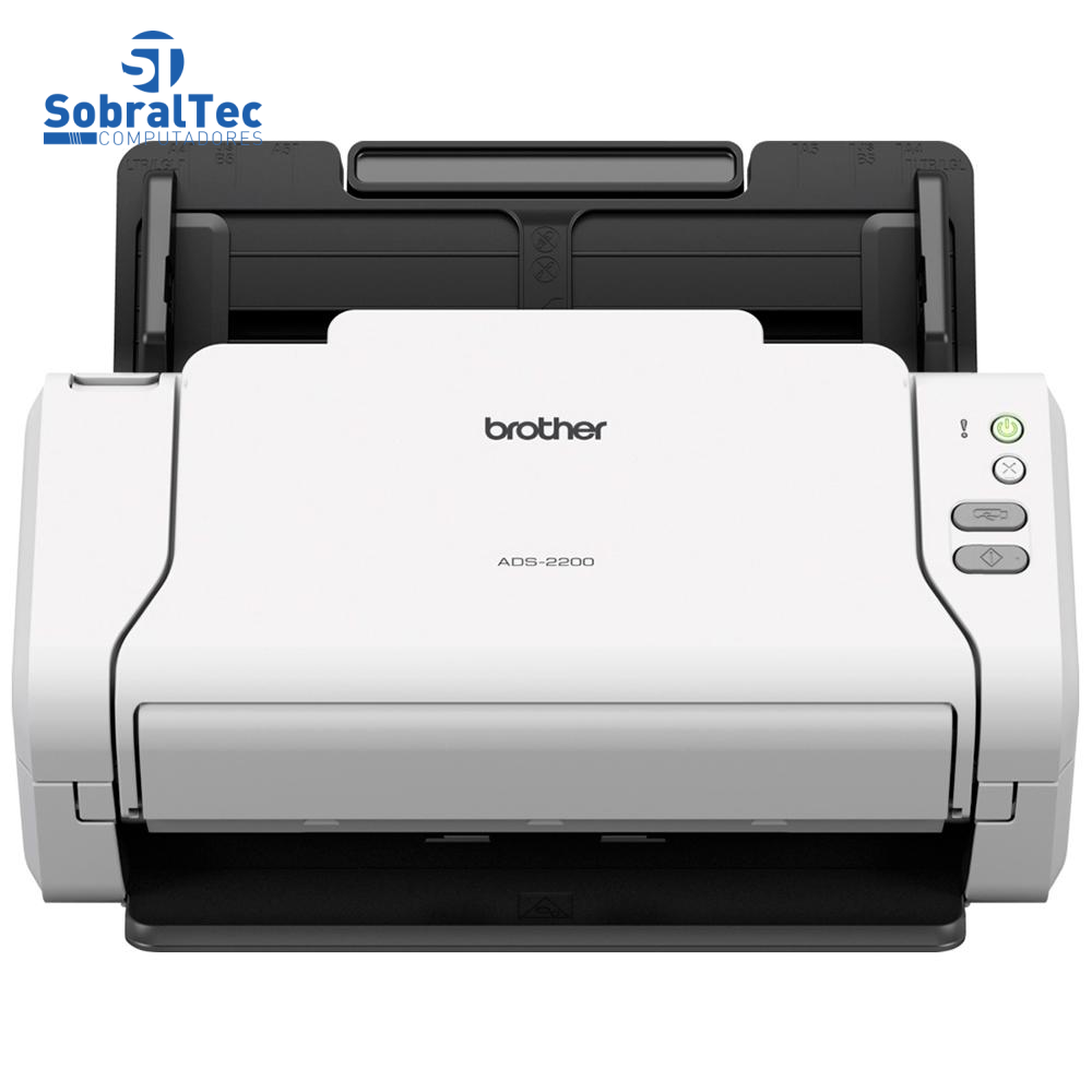Scanner De Mesa Brother Digitalização Frente e Verso Duplex Conexão Usb ADS-2200