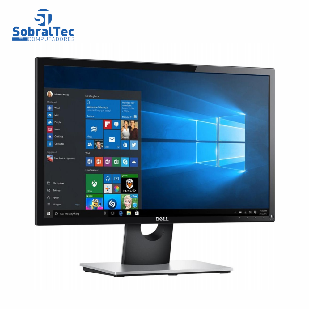 Monitor Full HD LED Dell 22 Widescreen  Vga Hdmi 21,5 SE2216H Preto