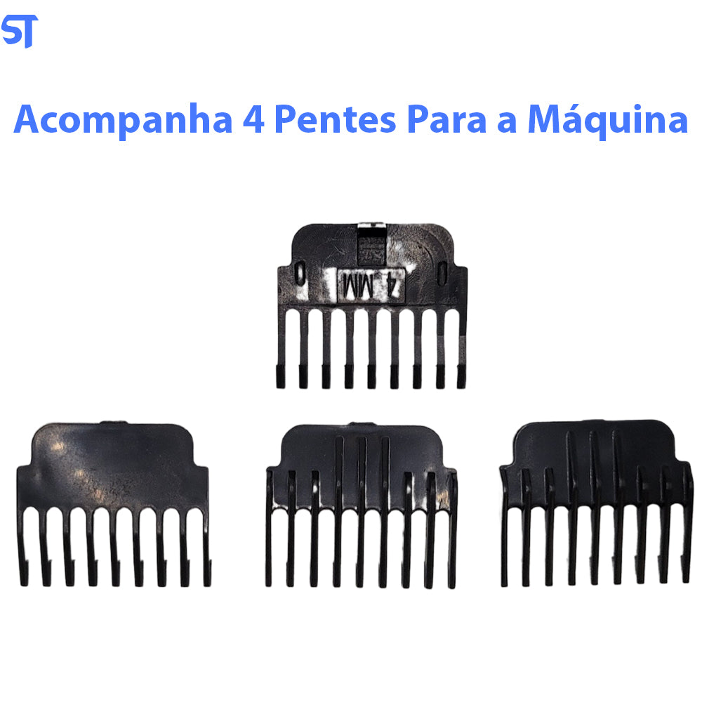 Maquina de Corte USB Para Cabelo/Barba Acabamento Dragão
