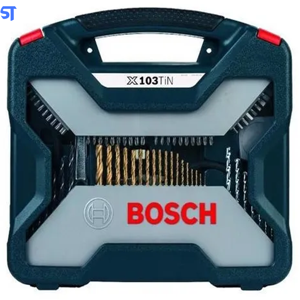 Kit de Pontas e Brocas em Titânio Bosch X-Line Com 103 Peças X103TIN