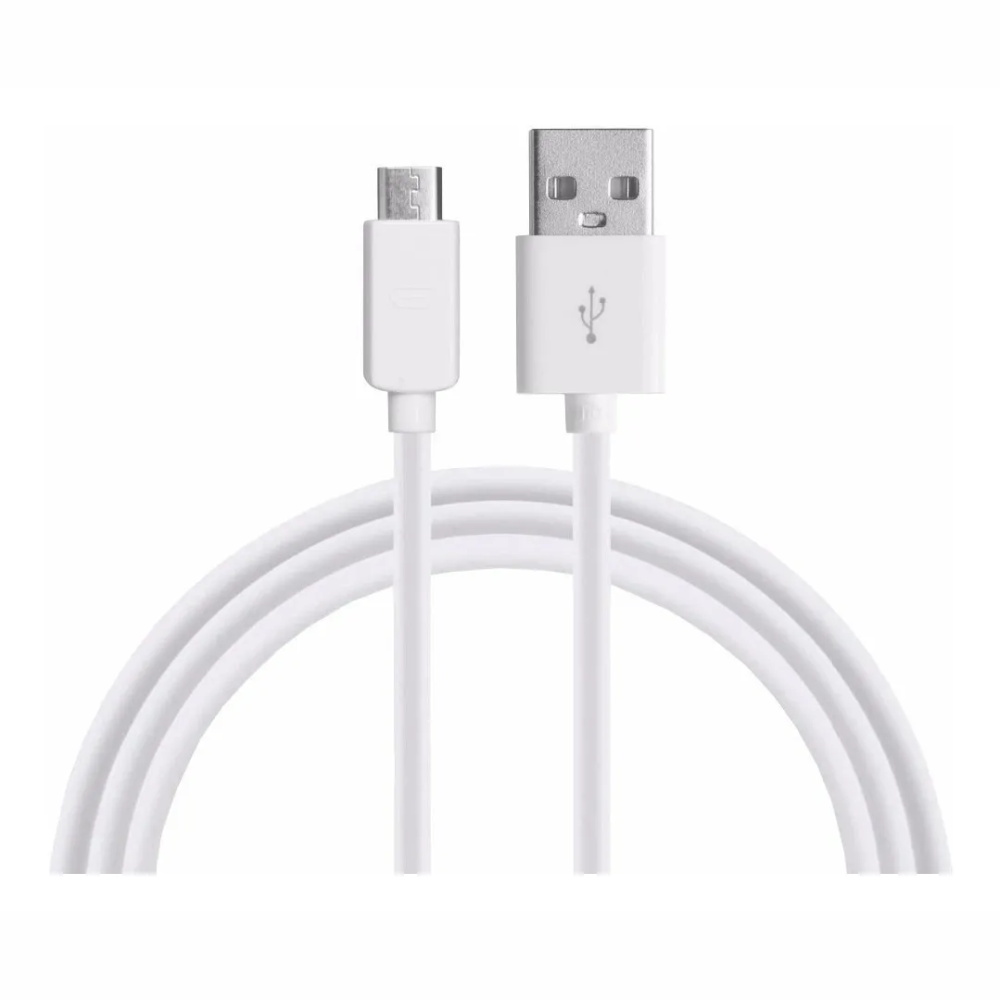 Cabo Usb 3.0 Celular V8 3 Metros Branco 28AWG 80° 30V 1.5A
