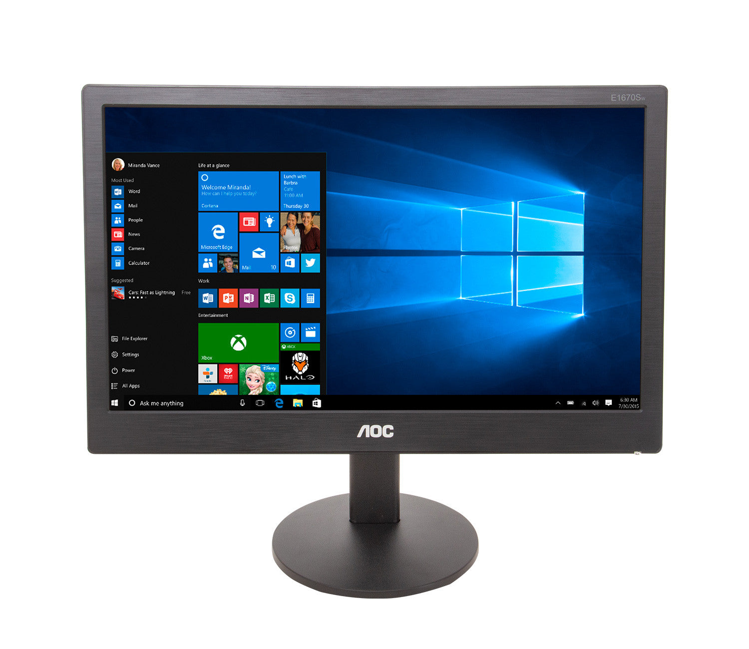 Computador Completo Core i3 - H61- Hd Ssd de 240 Gb-Memória de 4 Gb Monitor 15 Tec/Mouse Windows 10