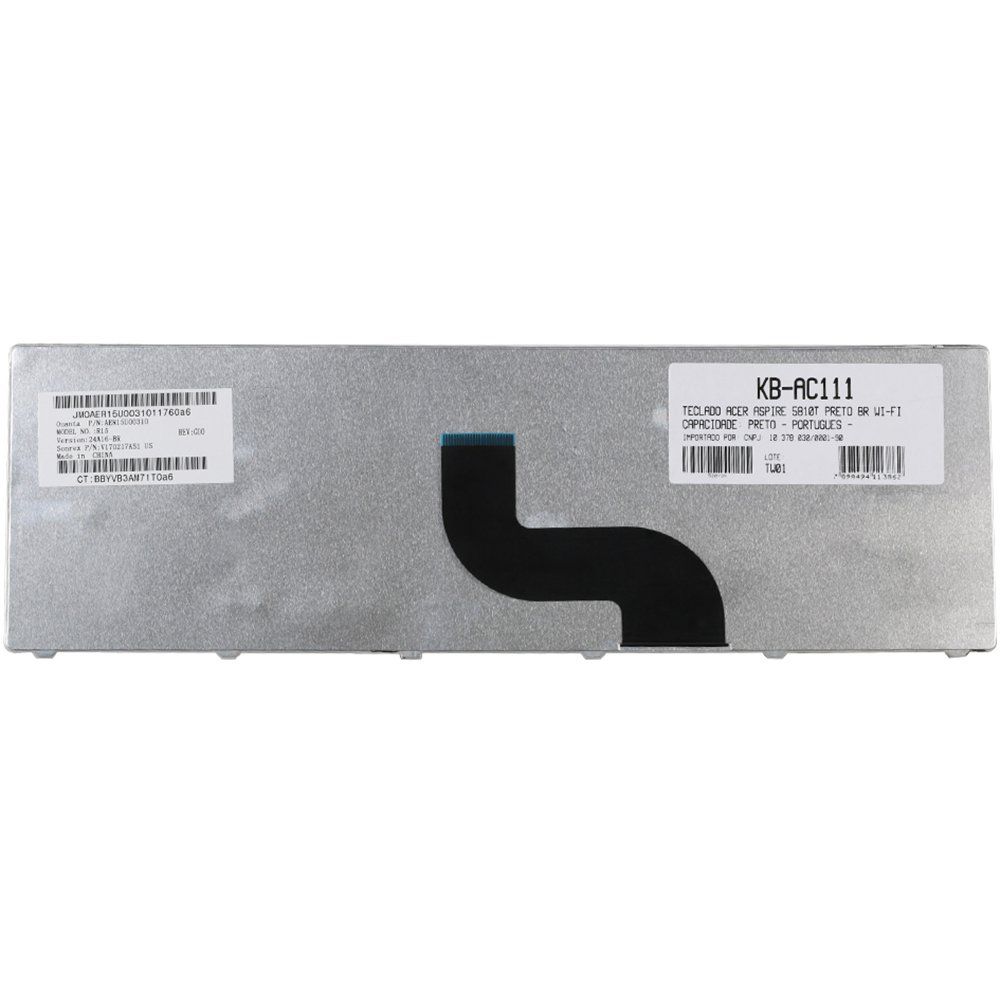 Teclado Notebook Acer Aspire 5810 5810T 5336 F3 Wifi Pn:5810-Uk Mb358-001