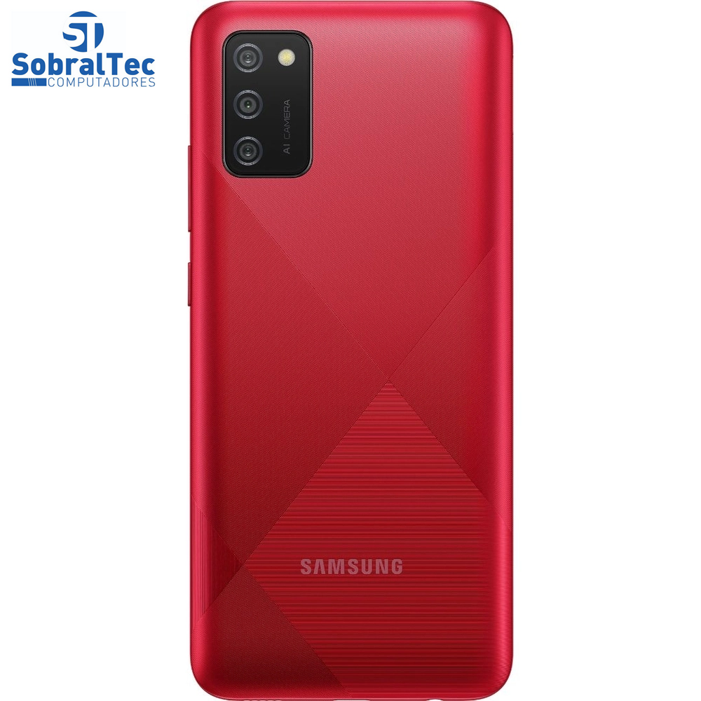 Smartphone Samsung Galaxy A02S 32GB, RAM 3GB, Octa-Core, Câmera Tripla Vermelho - SM-A025M/DS