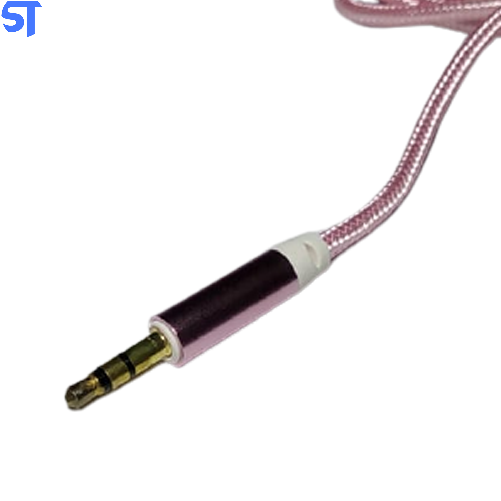 Cabo P2 x P2 Trançado Inova CBO-7411 1M Rosa