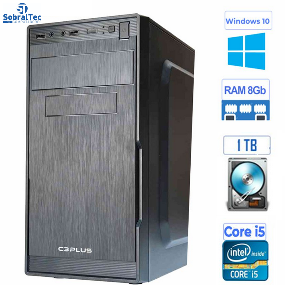 Computador Core i5 9100 Geração 9-Memória DDR4- 8GB- HD 1Tb- Windows 10