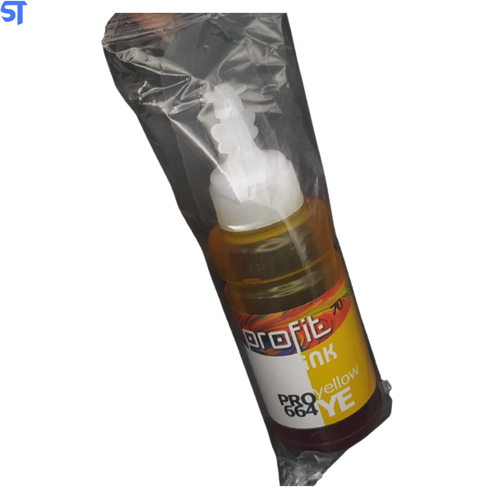 Refil Tinta Corante Epson-Hp Et 365-664 Profit Amarelo 100ml