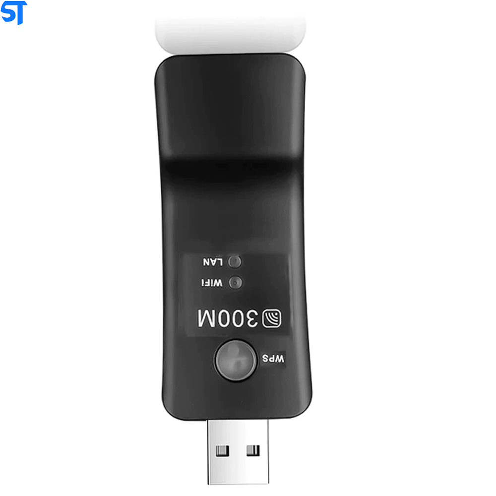 Adaptador Usb Wireless TV Wi-Fi Ranger Extender WPS 300 Mbps