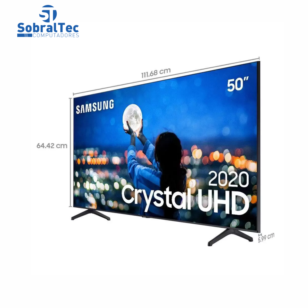 Smart TV Samsung 50 Polegadas UHD 4K Cristal WiFi - USB- HDMI - UN50TU7000GXZD