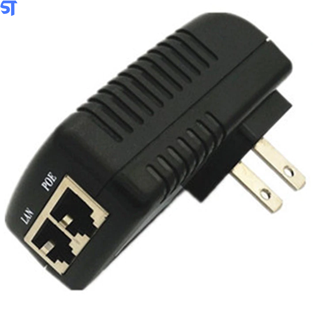 Fonte Poe Injector Ethernet CCTV 48V 0.5A